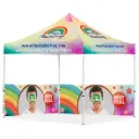 Coated Steel Sublimated Gazebo 3m x 3m - 2 Half-Wall Skins
